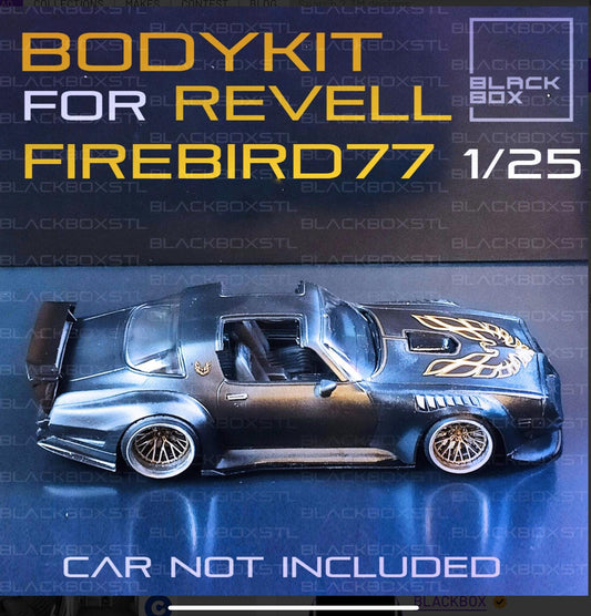 1977 Trans Am Body Kit for Revell first 5 WITH SMOKEY Snowflake wheels
