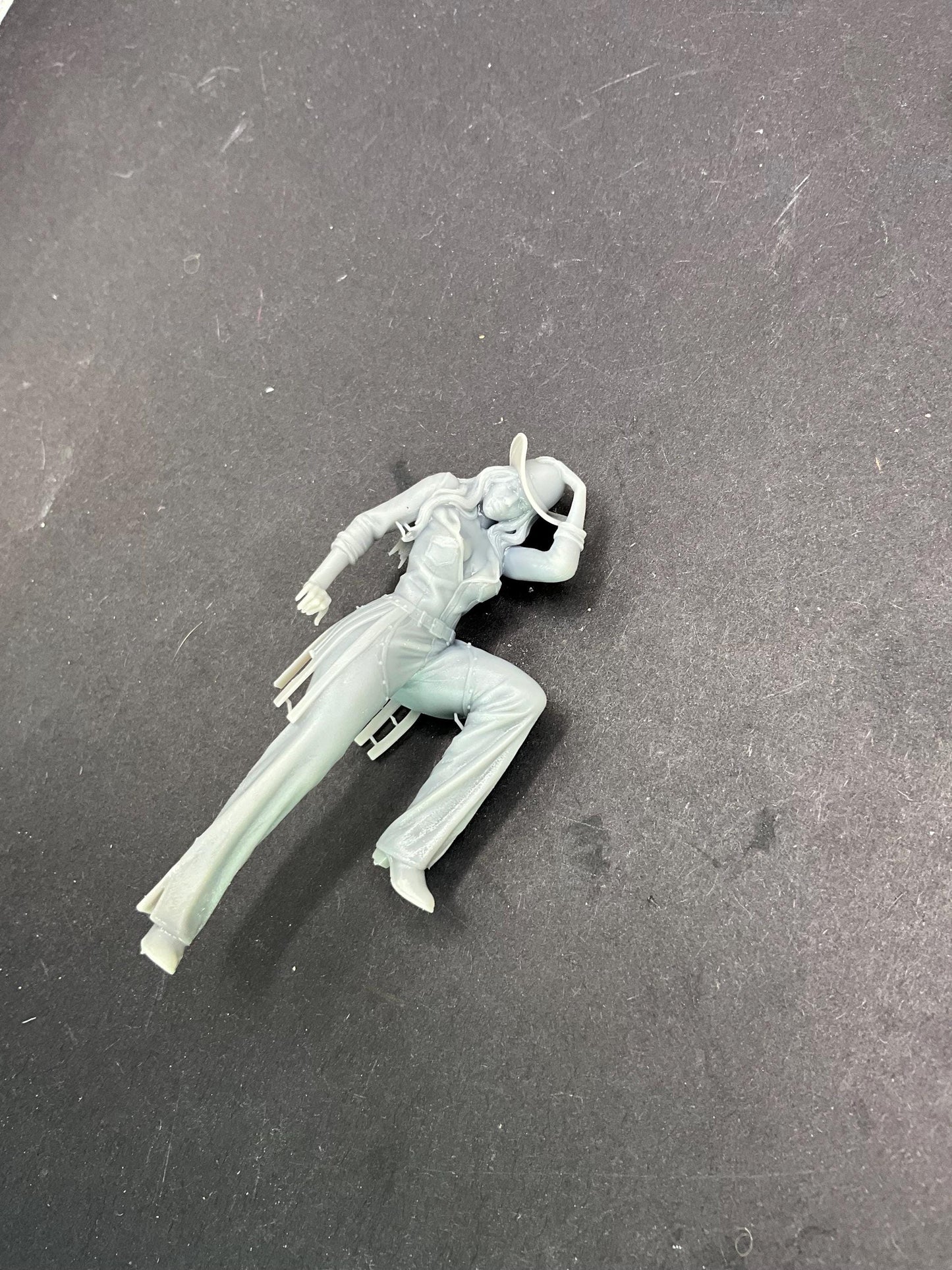 cathy cowgirl for model car diorama 3d printed