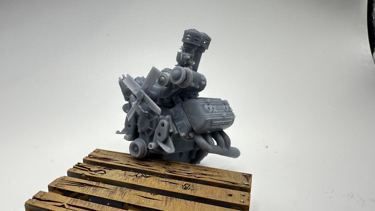 1/25 flathead with Ardun heads and supercharger