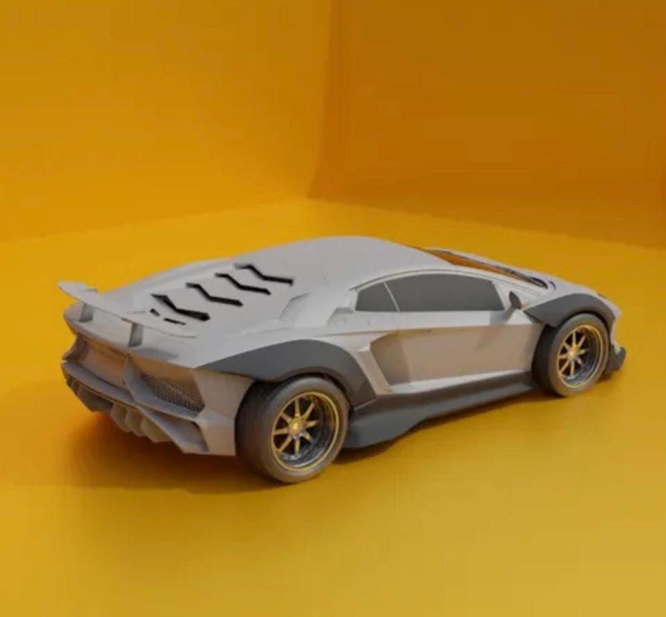 AVENTADOR Model car body kit 3d printed