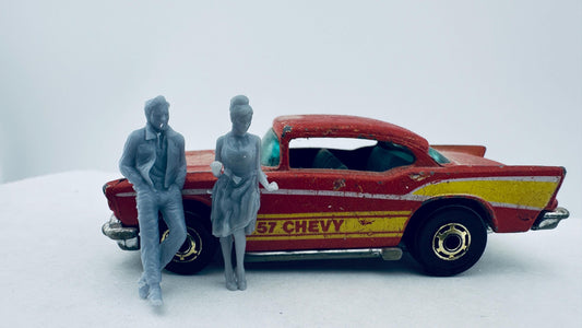 1/64 scale rockabilly couple 3-D printed does not include car
