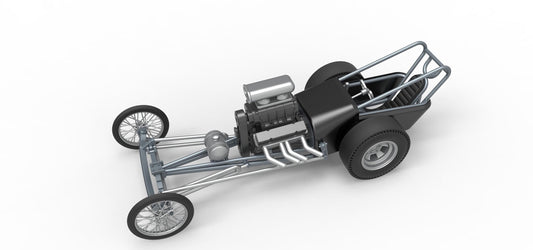 1/25 Front Engine Dragster 3D printed kit