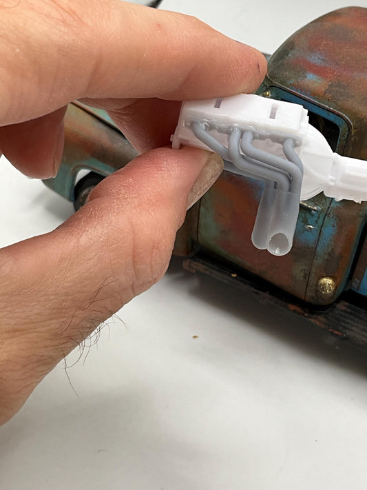 1/25 gasser headers 3Dprinted