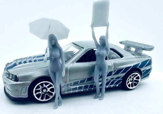 1/64 scale Pit girls 3-D printed does not include the car
