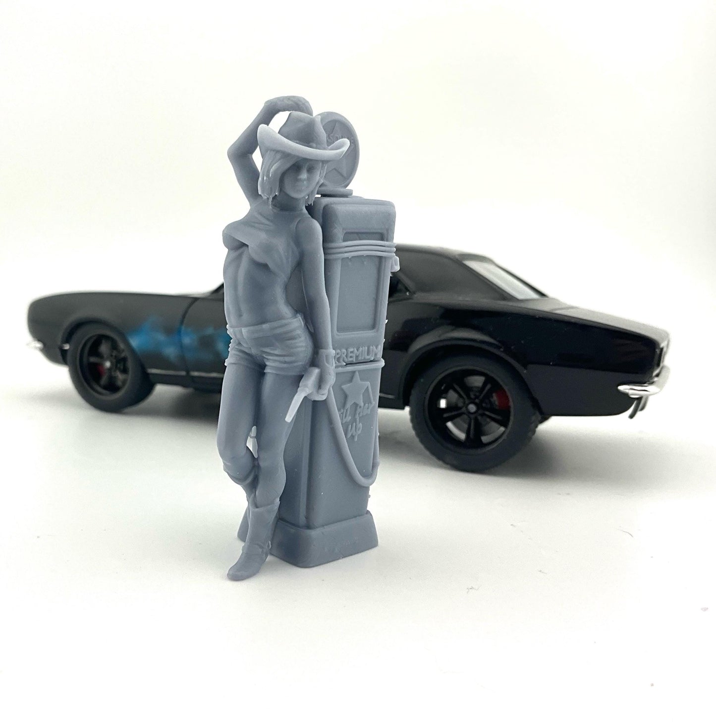 Gas Pump Girl Brandee 3d printed for Diorama