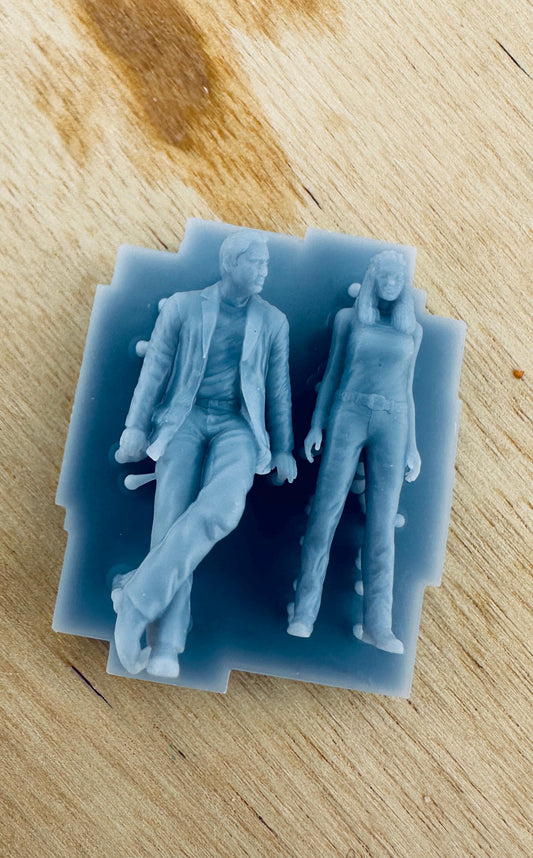1:64 GoneNsixty Figurines NIC and Angelina for diorama 3d printed