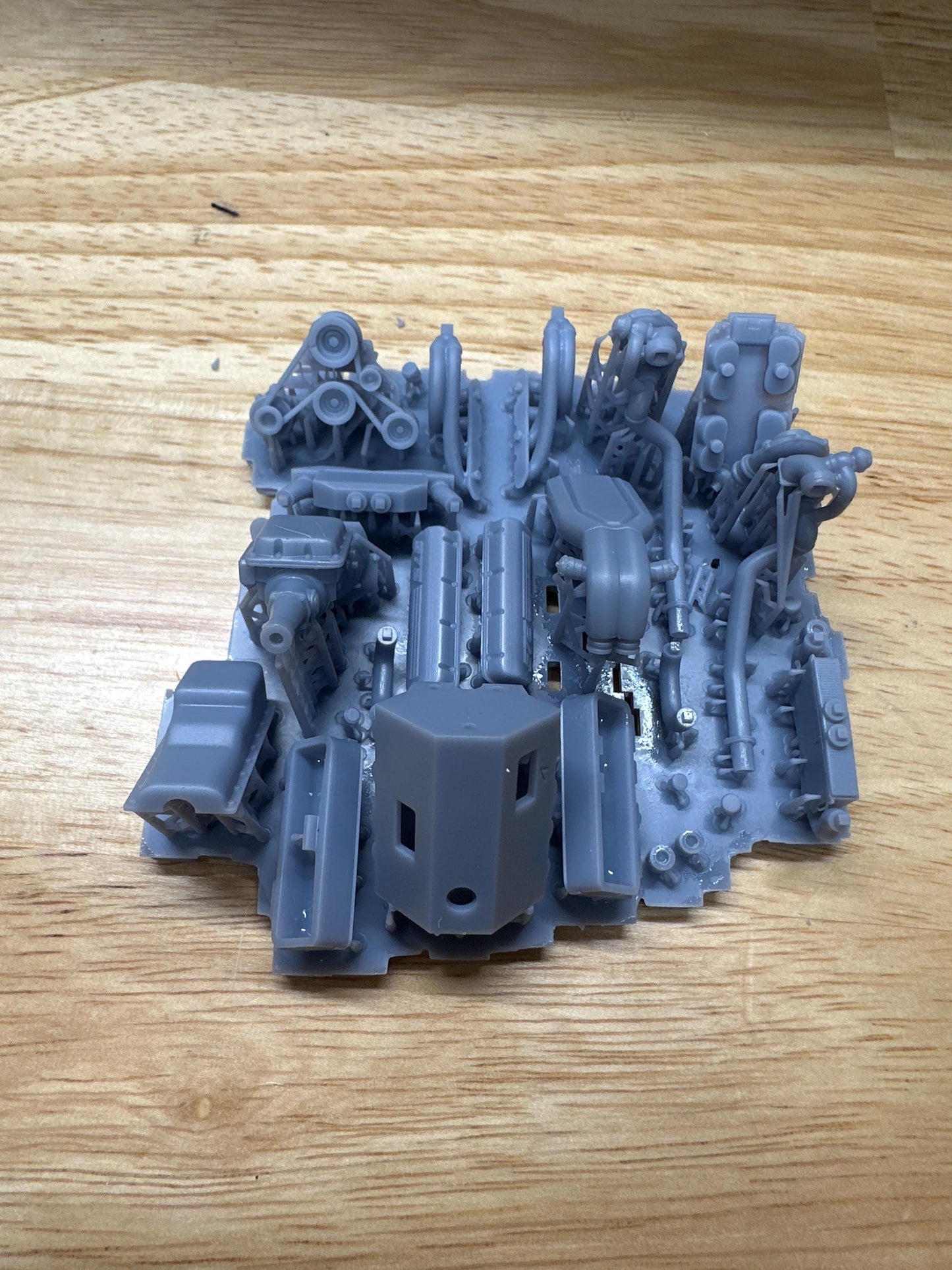 572 TWIN TURBO complete engine 3dPrint