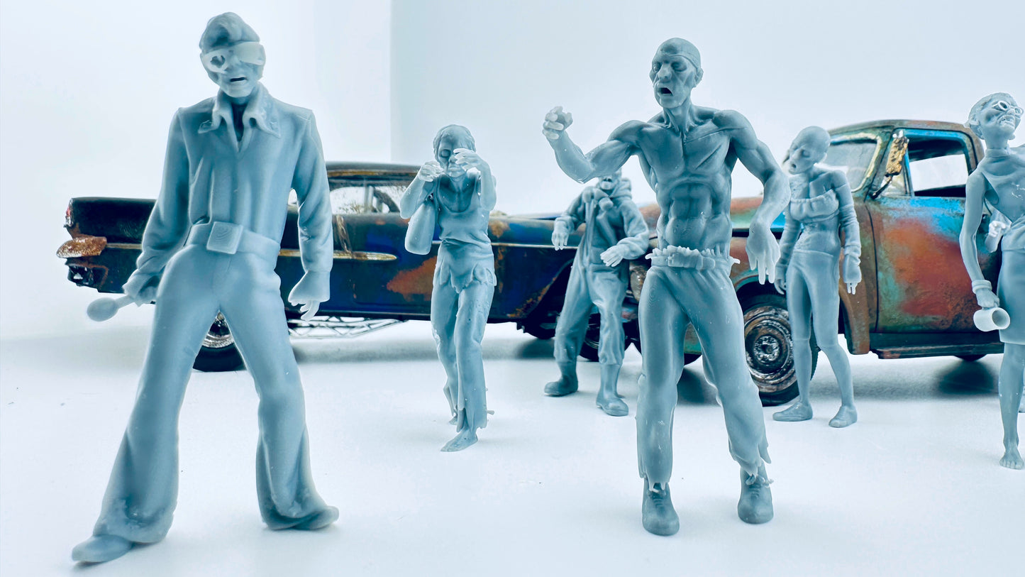 Diorama of the undead... ZOMBIES EVERYWHERE