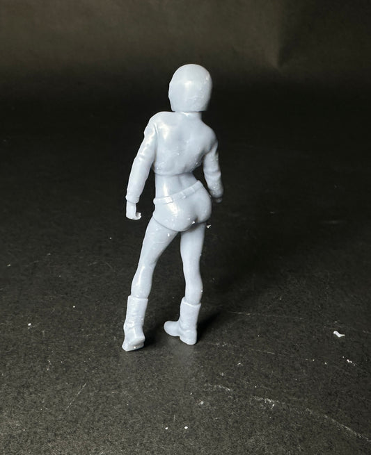 standing Motorcycle girl