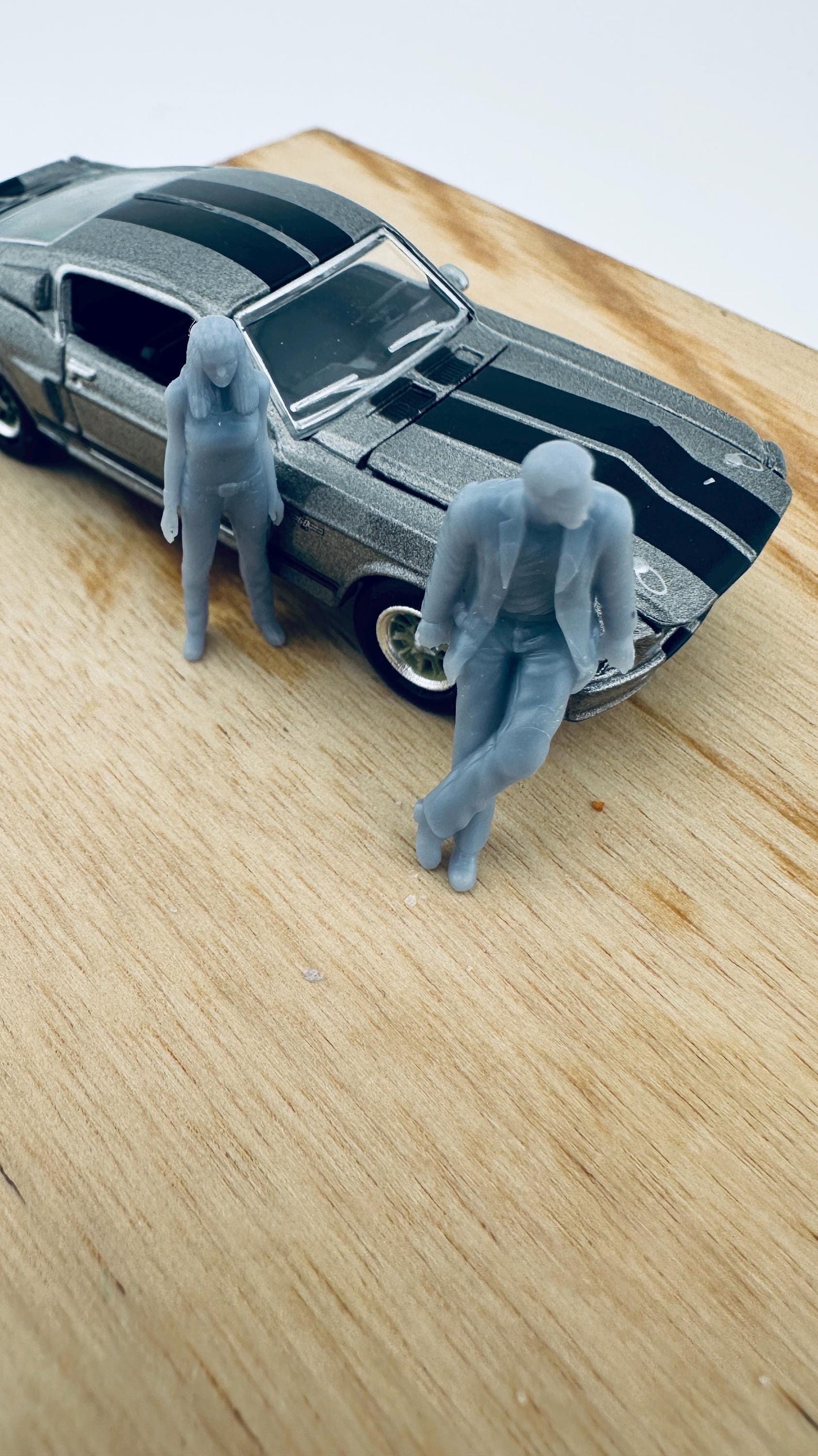 1:64 GoneNsixty Figurines NIC and Angelina for diorama 3d printed