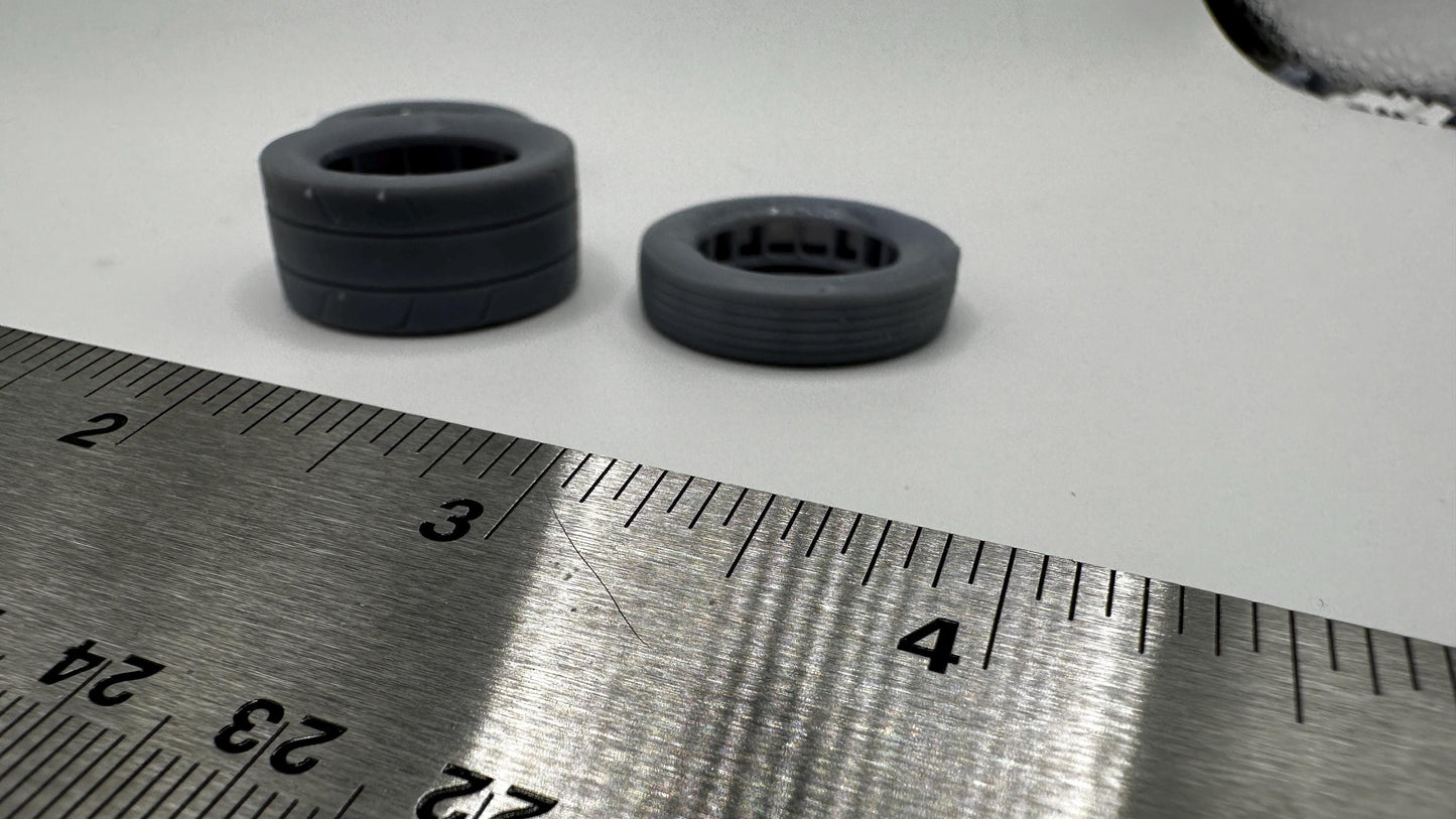 1/25 3d printed Dodge Demon wheels and tires