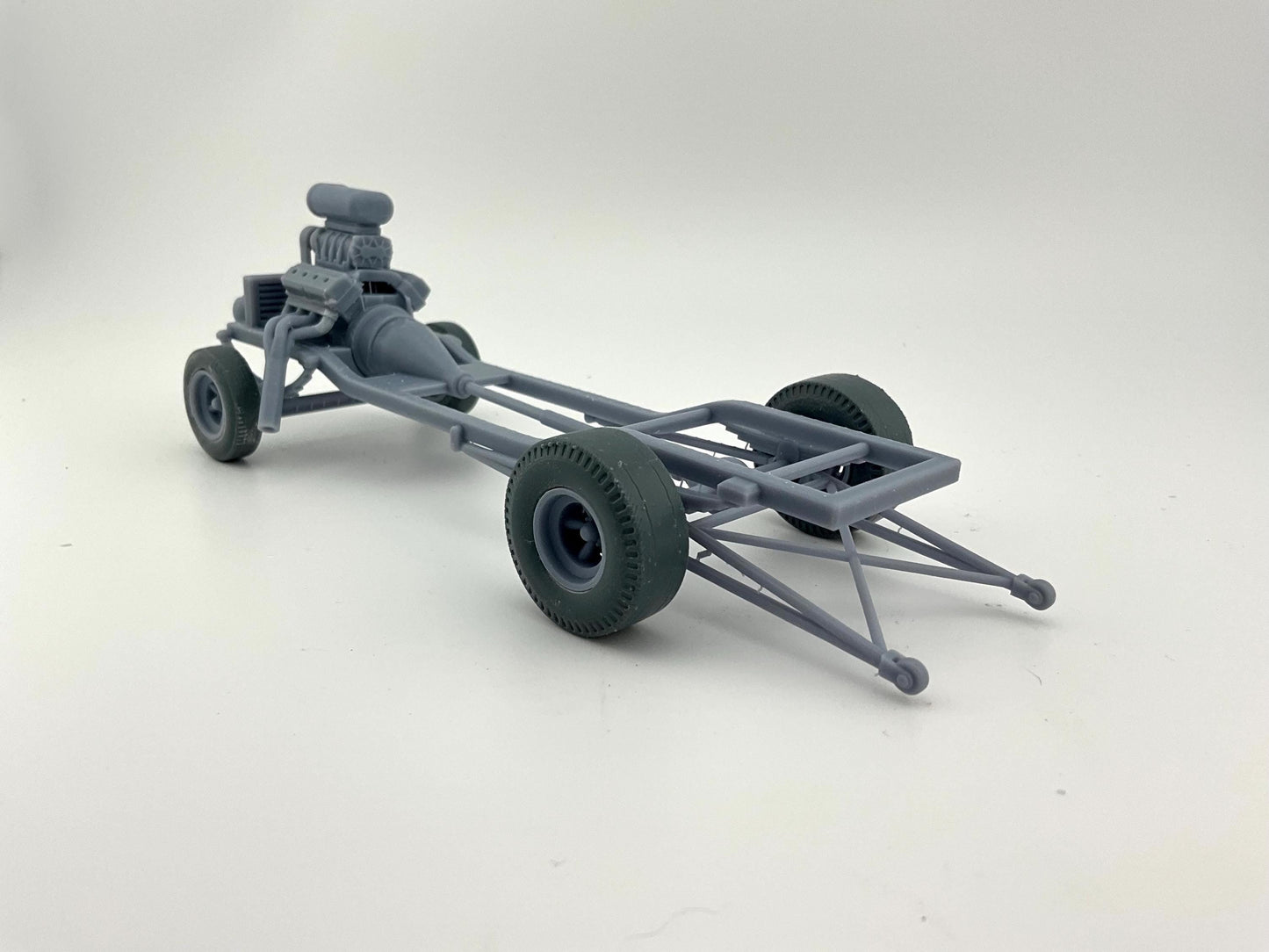 Easy build 1/25 scale, gasser frame and motor and wheels and tires