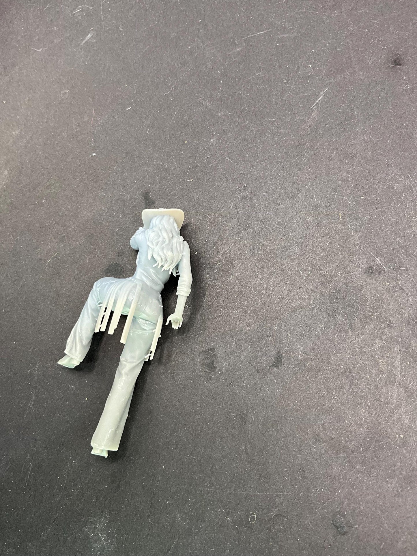 cathy cowgirl for model car diorama 3d printed