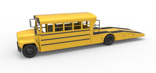School Bus Transporter 1/25 Scale for model cars