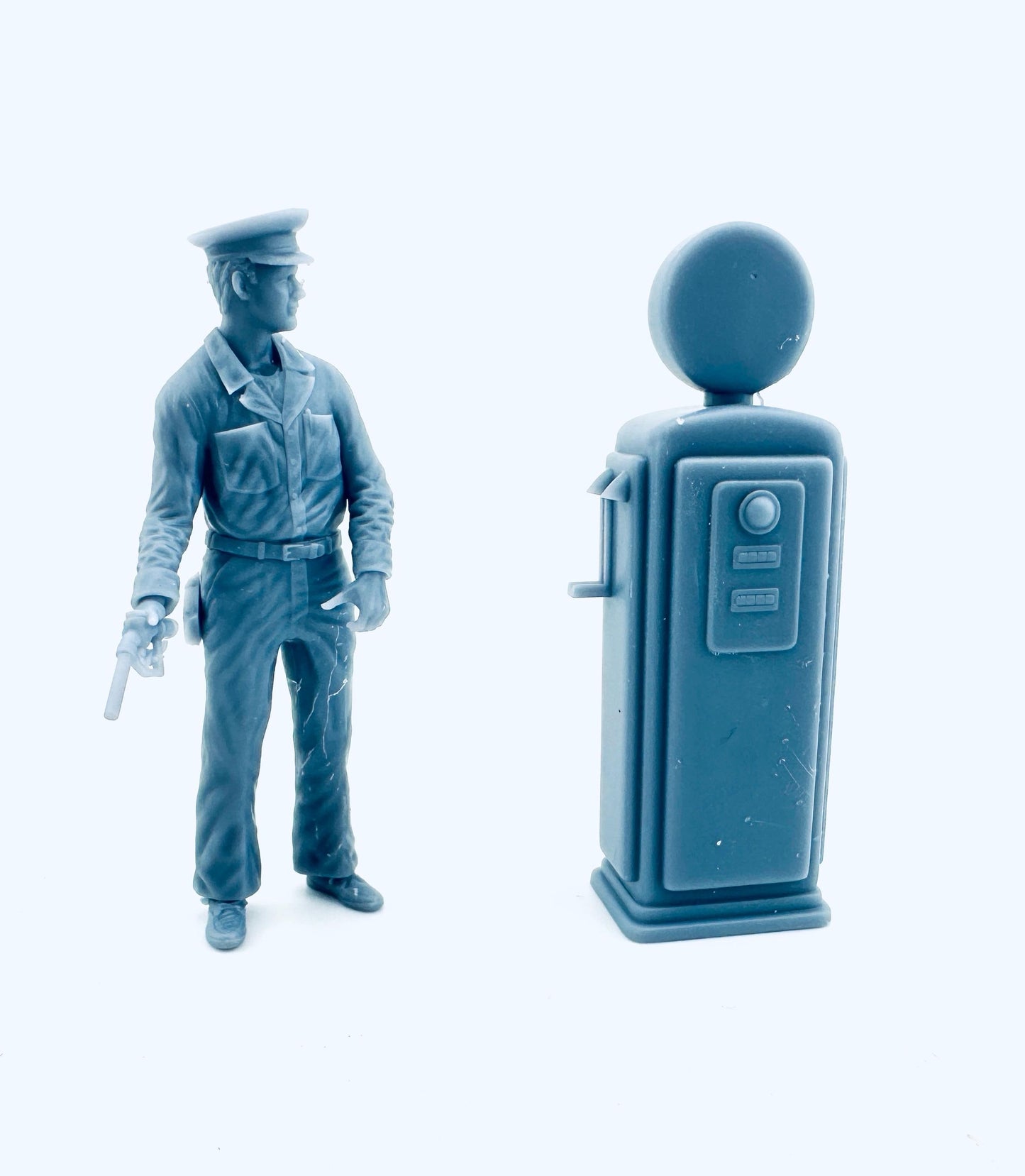 Carl and his gas pump 3D printed