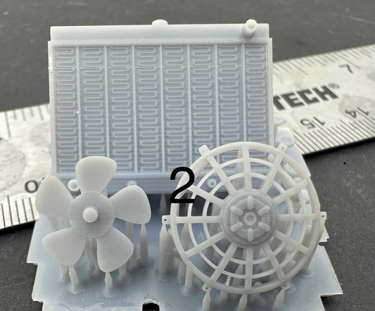 1/24 1/25 Big Block Radiators 3d printed