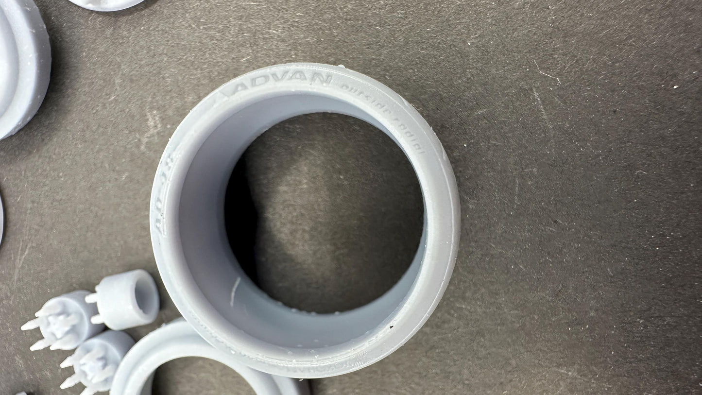 18” Seven7K rims and Yokohama tires 3d printed