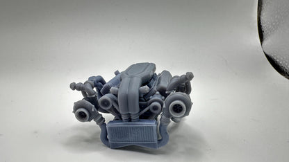 572 TWIN TURBO complete engine 3dPrint