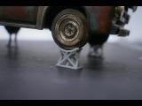car stands for diorama car show 3d printed