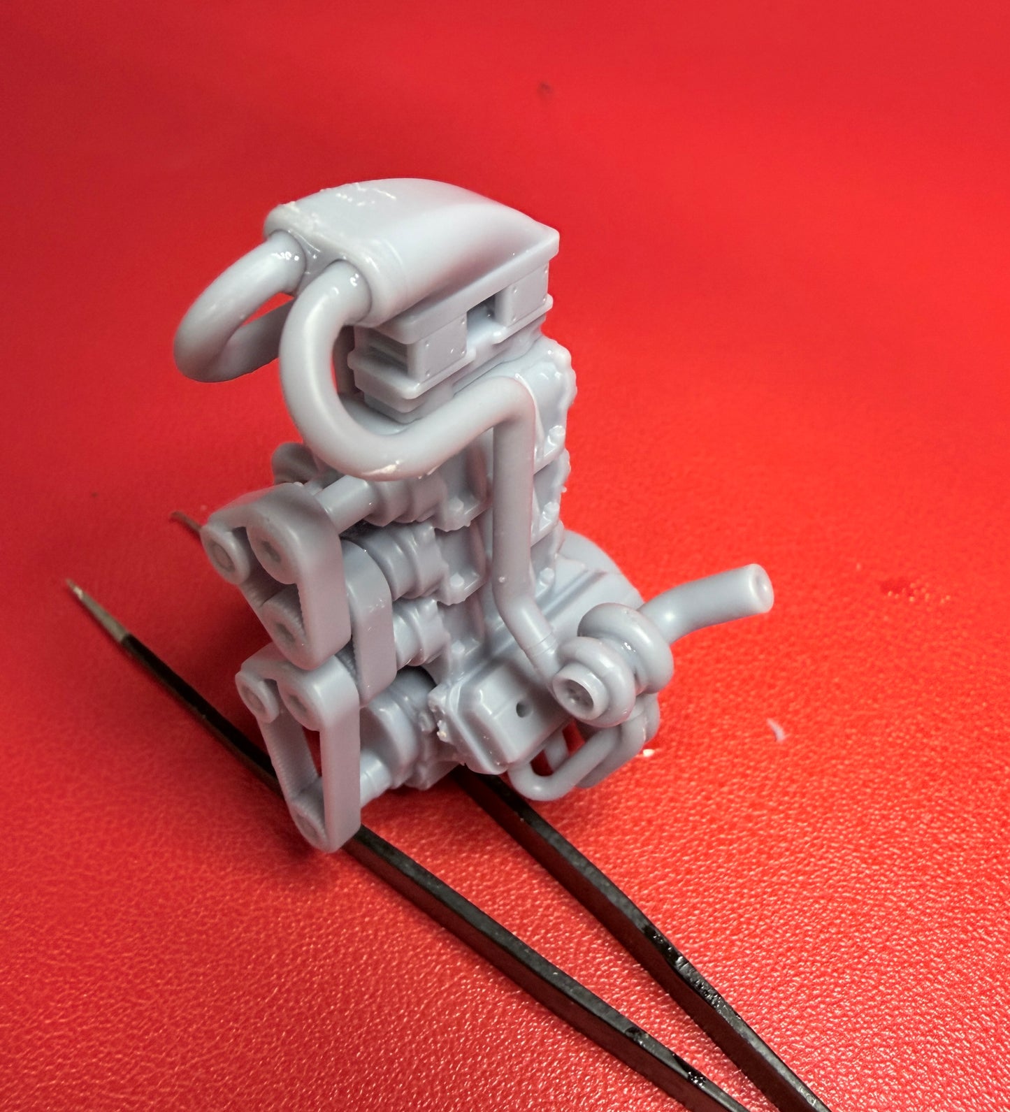 Triple supercharged, dual turbo charged V8 easy build