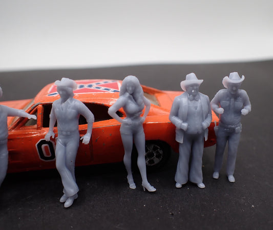 1/64 Dukes of Hazzard 3D printed figures