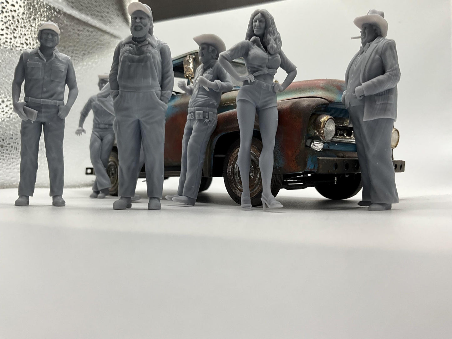 Dukes of Hazard cast 1/25 scale 3d printed