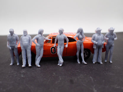 1/64 Dukes of Hazzard 3D printed figures