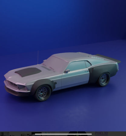 1/25 boss 1969 body kit w wheels