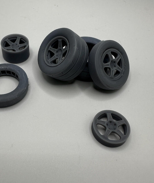 1/25 3d printed Dodge Demon wheels and tires