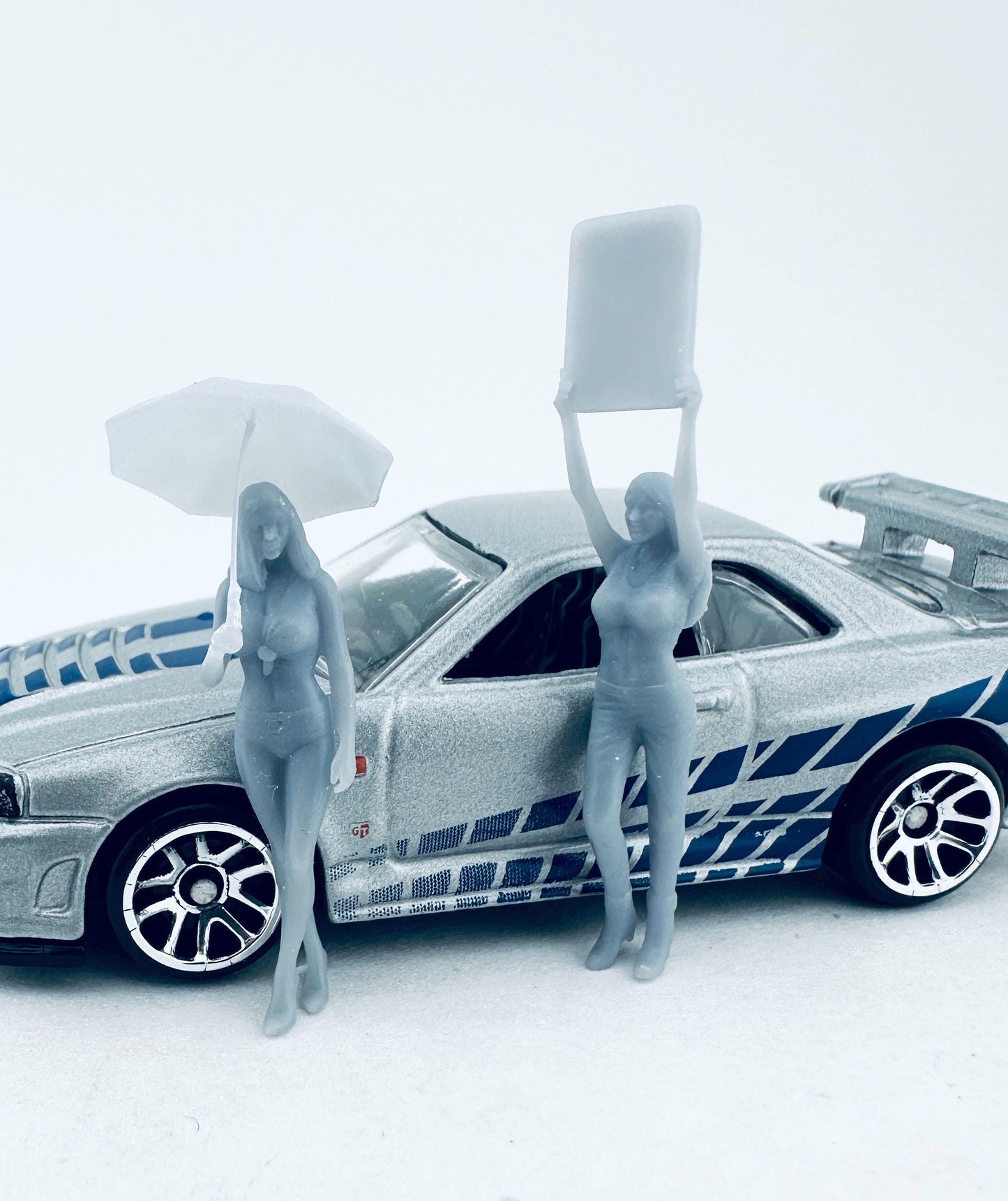 1/64 scale Pit girls 3-D printed does not include the car