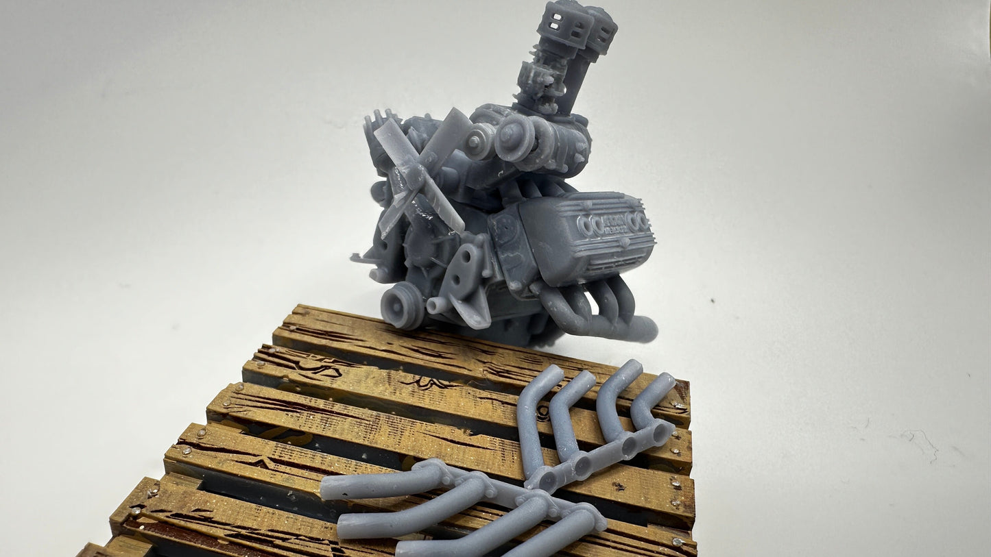 1/25 flathead with Ardun heads and supercharger
