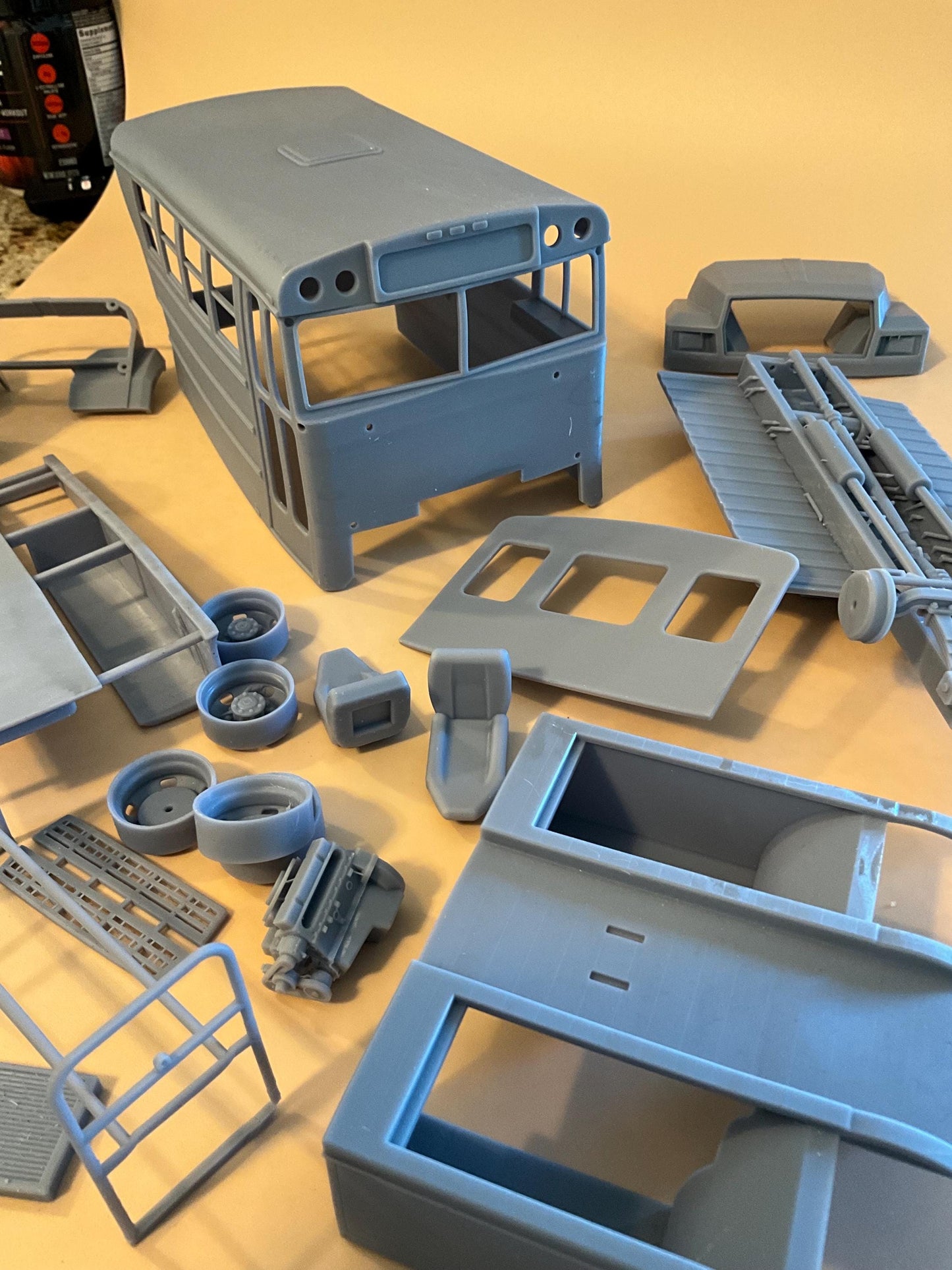 School Bus Transporter 1/25 Scale for model cars