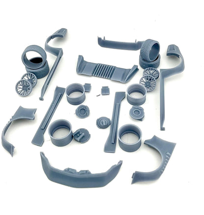 1977 Trans Am Body Kit for Revell first 5 WITH SMOKEY Snowflake wheels