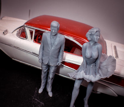 JFK and Marilyn Scale Model 3D 3 options
