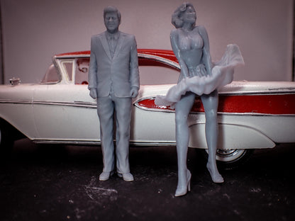 JFK and Marilyn Scale Model 3D 3 options