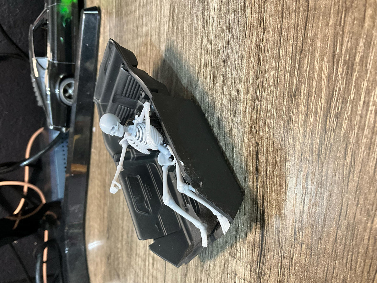 3D printed Skeleton driver model car – Hooligan Scale Models