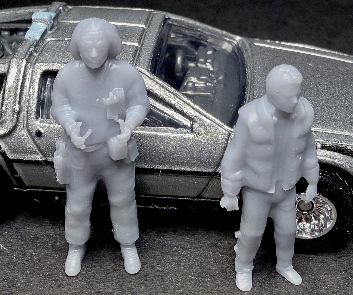 Future Tech Scale Figure 1/64 scale back to the future figures – Hooligan Scale Models