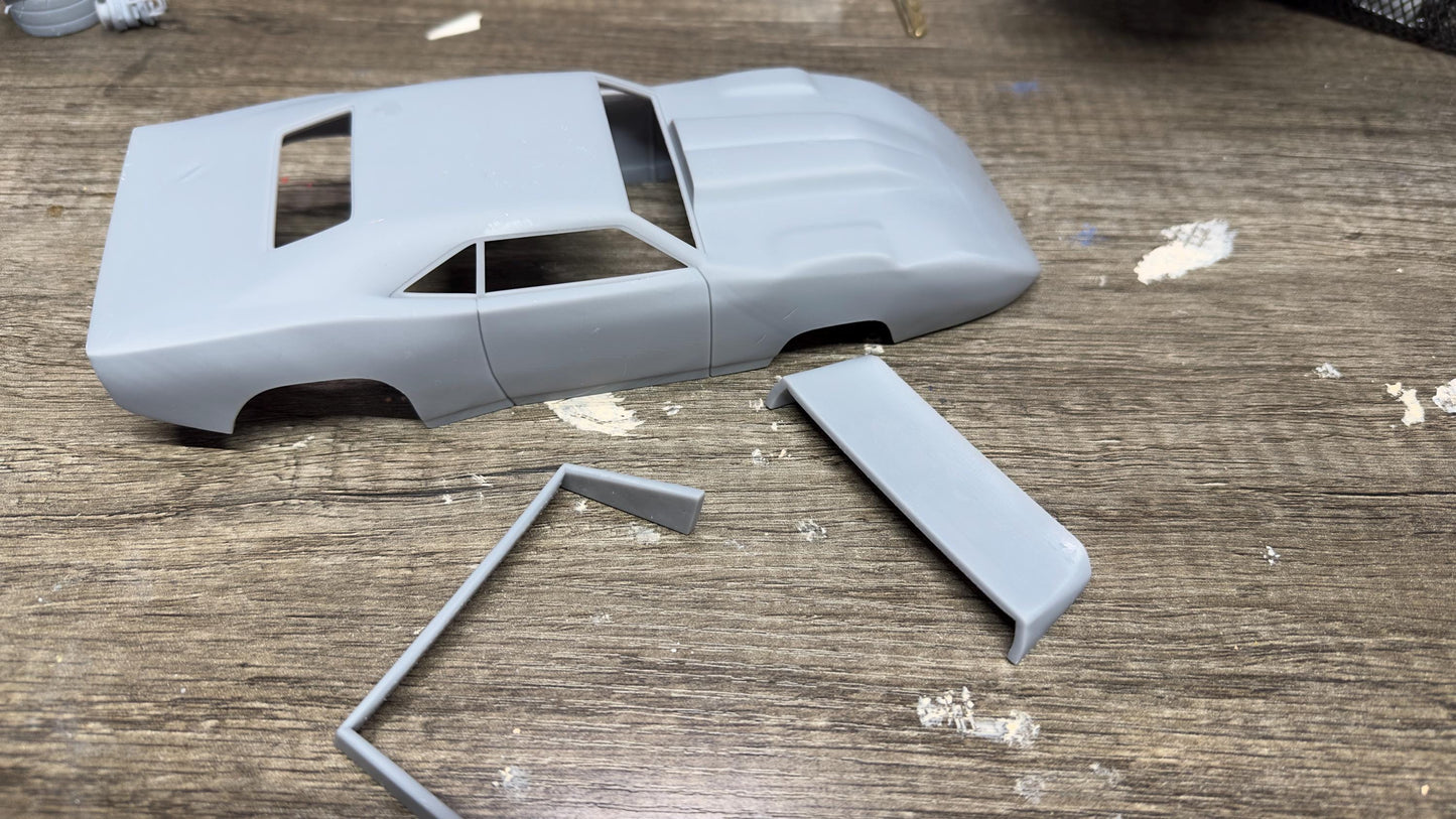 3-D printed 1/25 scale pro mod Daytona dodge