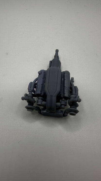 572 TWIN TURBO complete engine 3dPrint