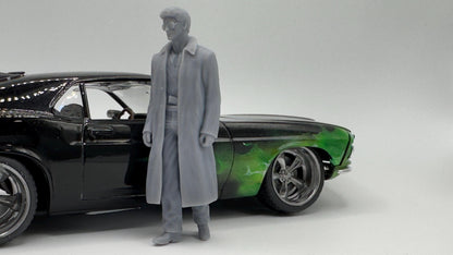 Stallone as “Cobra” 3-D printed model car diorama