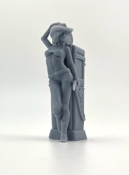 Gas Pump Girl Brandee 3d printed for Diorama