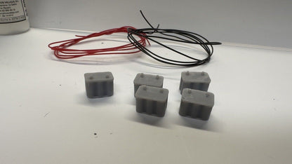 10 1/25 Optima batteries with wires