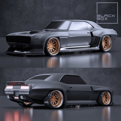 Wide body kit for 69 Camaro with wheels and tires