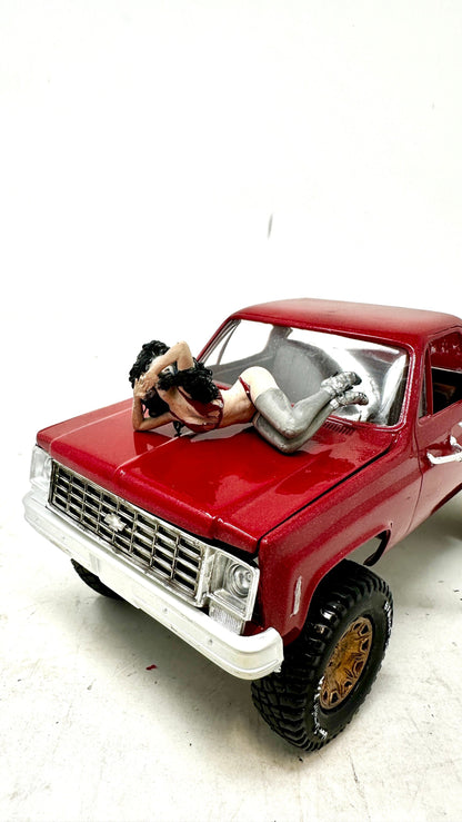 Model girl for model cars diorama