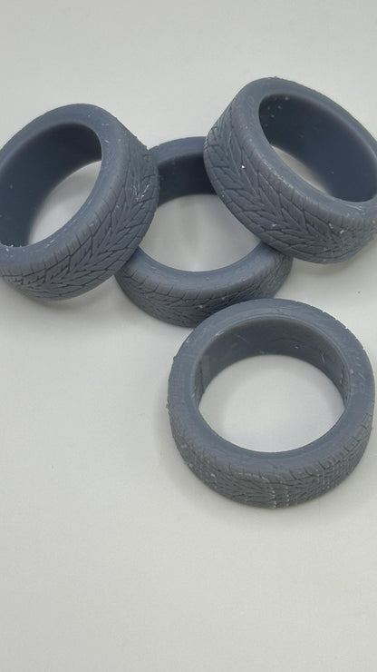 3d printed "Boyd's Tri-Fan" Wheels and tires scale model