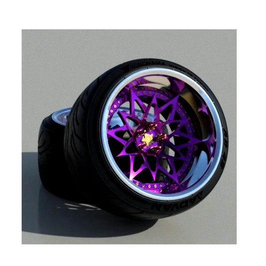 18” Seven7K rims and Yokohama tires 3d printed