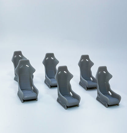 Set of 4 Recaro racing seats 1/25 scale