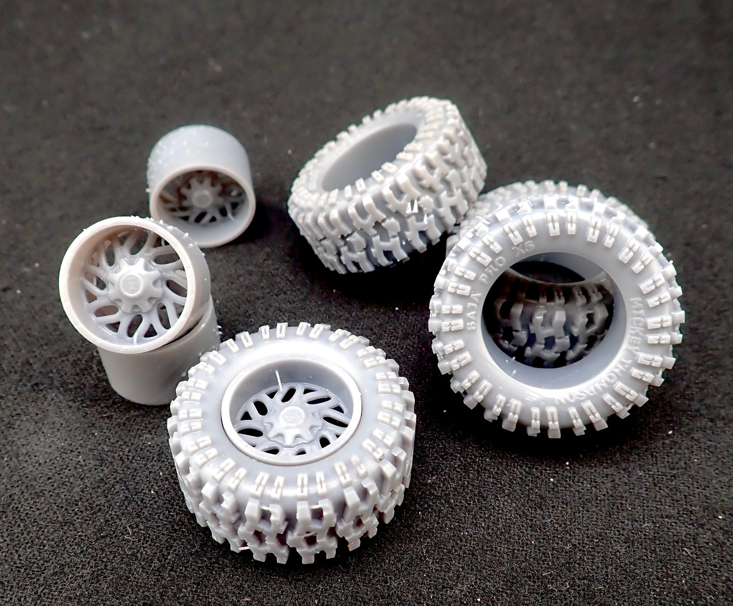 MT Baja Pro and Hardrock H707 Wheels 1/25