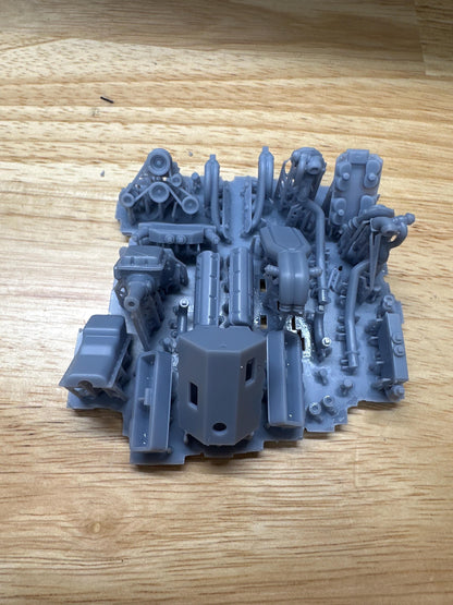 572 TWIN TURBO complete engine 3dPrint