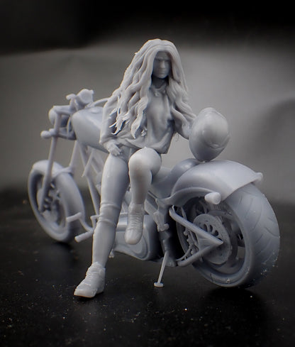 biker girl ... BIKE NOT INCLUDED